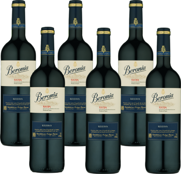 beronia rioja reserva 6 bottle case 7003406