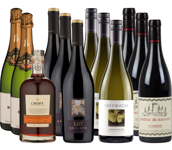 christmas day in a box 12 mixed wine case 7003379