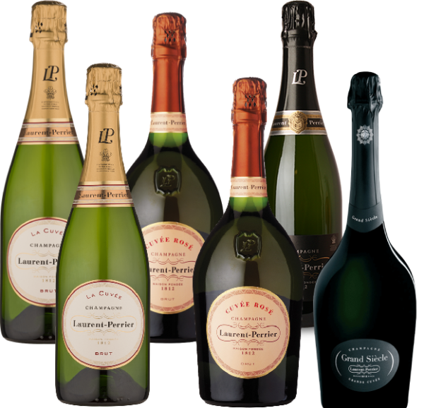 laurent perrier 6 bottle champagne case 7003418