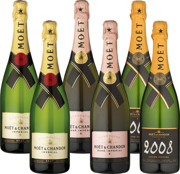 moet chandon 6 bottle champagne case 7003419