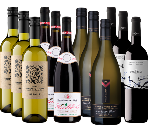 organic selection 12 mixed wine case 7003382