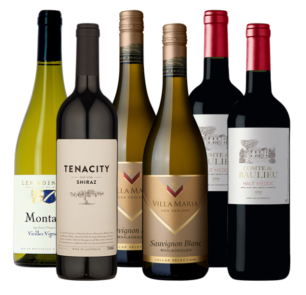 premium selection 6 mixed wine case 7000226