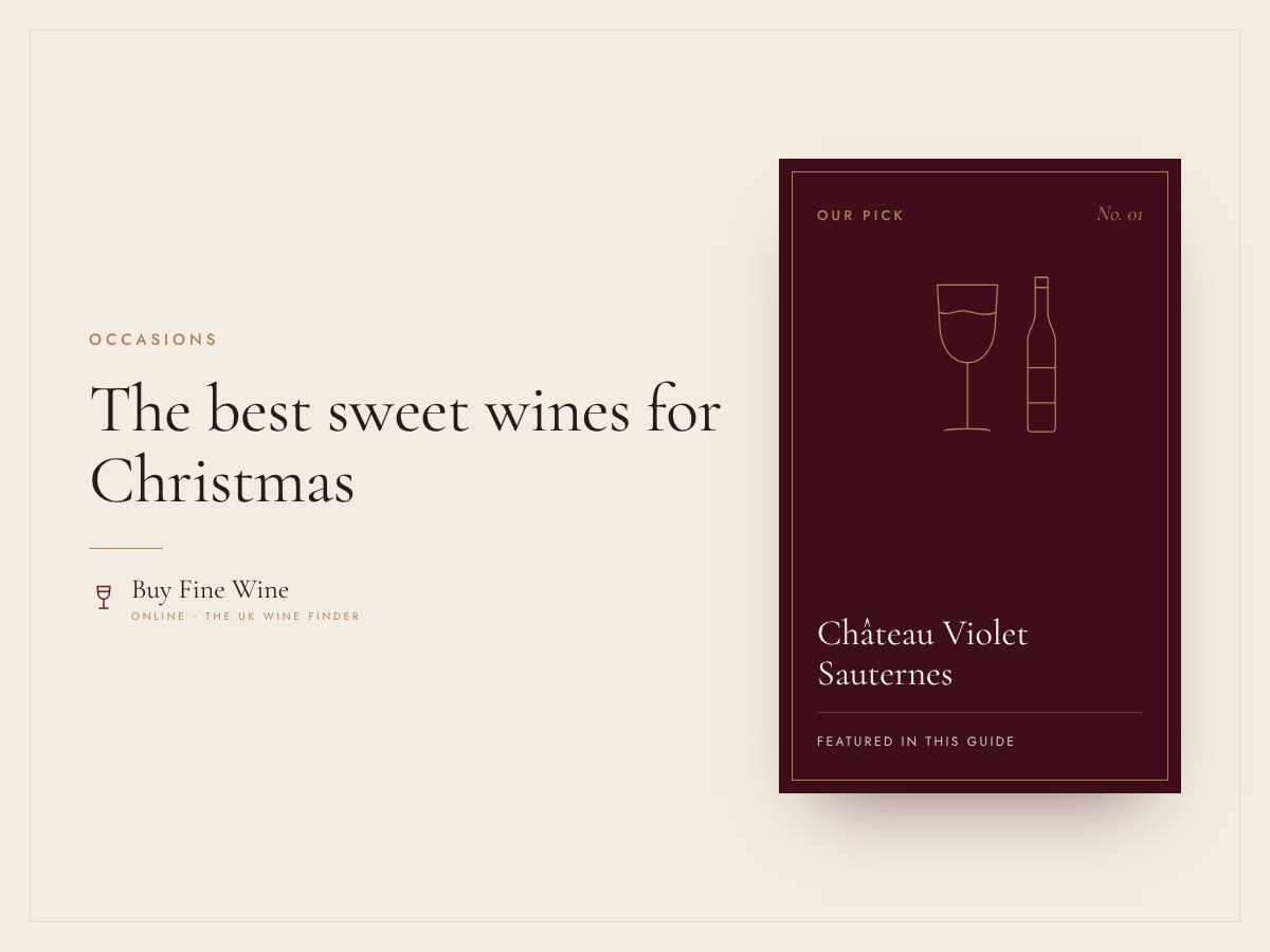 The best sweet wines for Christmas: pudding, mince pie and cheese matches 3 The best sweet wines for Christmas: pudding, mince pie and cheese matches